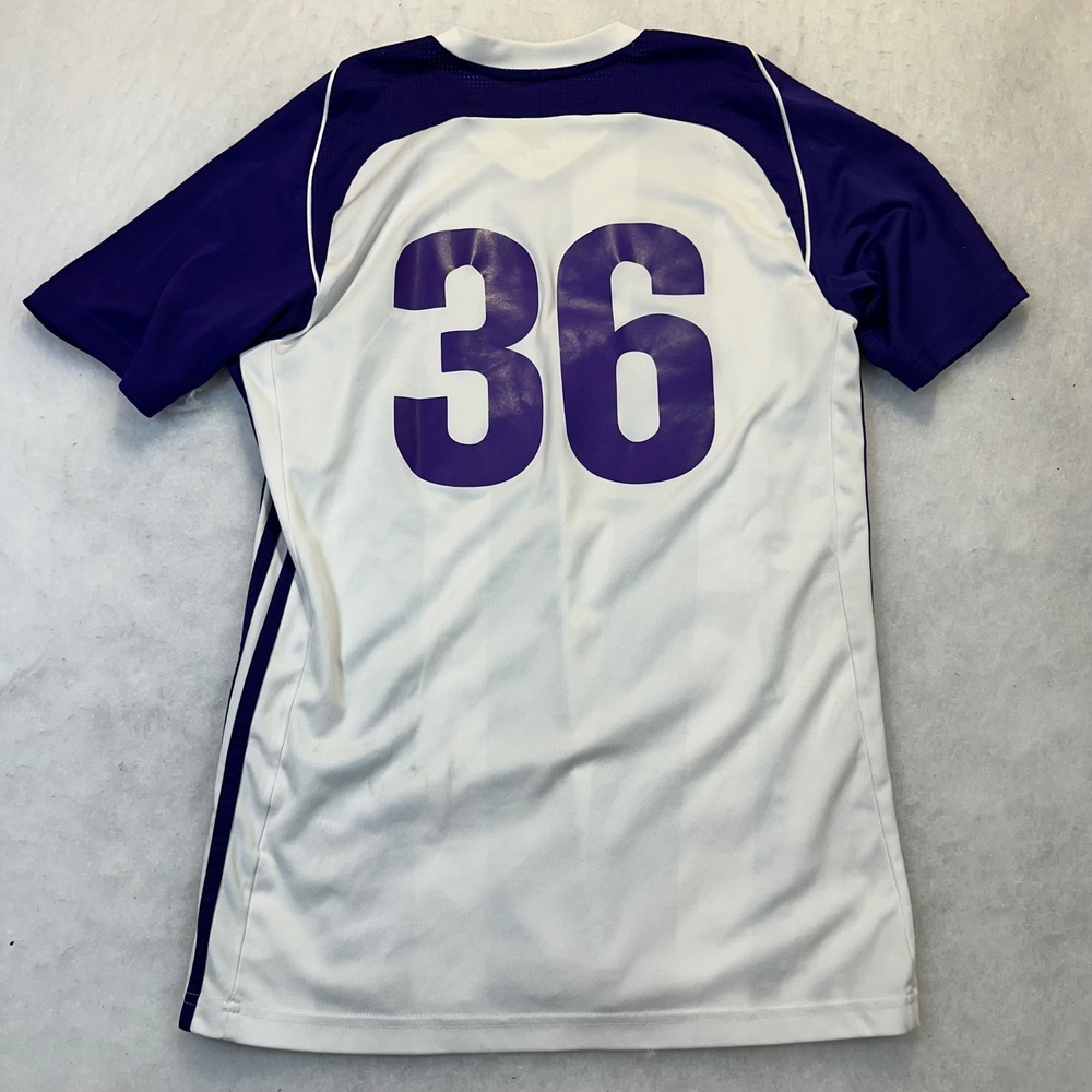 Adidas Soccer Jersey Women S Purple White USA Valladolid FC Sporty Athleisure - Picture 9 of 10